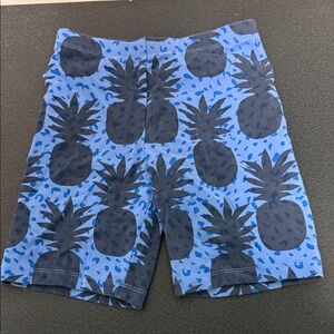 Tea Collection Blue Pineapple Print Shorts